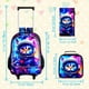 thumbnail image 3 of Kids Rolling Backpack, Boys Roller Wheels Bookbag, Wheeled Elementary School Bag with Lunch Bag - Space Cat, 3 of 3