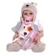 thumbnail image 4 of 19 Pulgadas 48 Cm Realista Reborn Baby Girl Doll Hecho A Mano Vinilo Cuerpo Rosa, 4 of 5