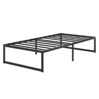 Base De Cama Europea De Acero Negro 105X190 Cm Zen 1,5 Pza - Vincenzi