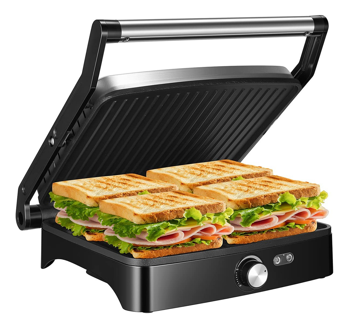 Genérico - Sandwichera Antiadherente Parrilla Versatil Cocina Hogar Lau