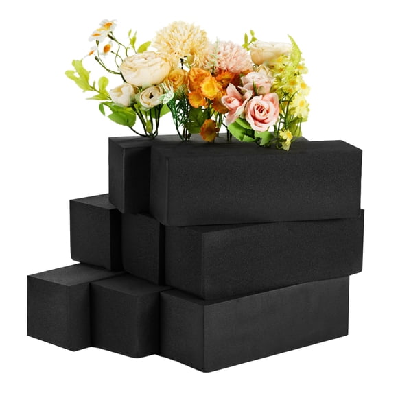 Bloques de espuma floral GNRZZT 23 x 8 x 8 cm, 8 piezas, negros