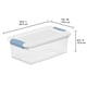 thumbnail image 2 of Caja de Almacenamiento Sterilite con Cierre 6L Plástico Transparente Paquete de 12, 2 of 9