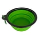 thumbnail image 1 of Plato De Goma Plegable Portátil De Mascotas Perro Y Gato verde oscuro, 1 of 6