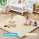thumbnail image 4 of Alfombra de Juego para Bebés ILPEOD Impermeable 3.3 cm de Grosor 150x150 cm Beige, 4 of 9