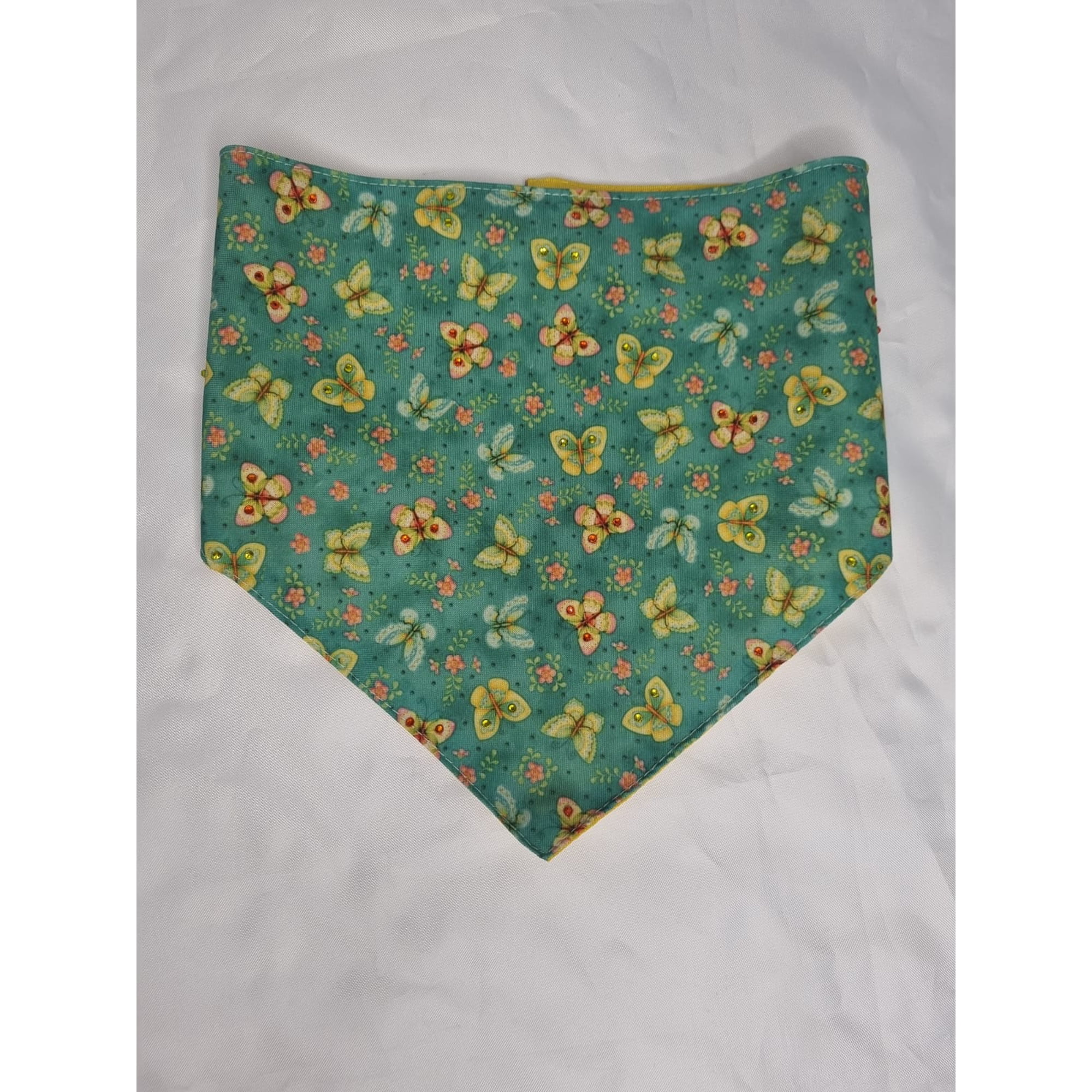 Bandana mascota mariposas talla M