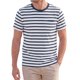 thumbnail image 1 of INSPIRE CHIC Camiseta de Hombre a Rayas de Manga Corta Casual de Verano Talla S Azul Marino, 1 of 5