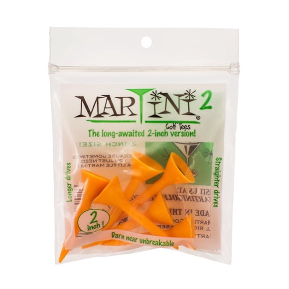 Tees de Golf MARTINI 5 cm Naranja - Pack de 6