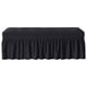 thumbnail image 5 of Protector De Muebles De Asiento De Banco De Cubierta De Banco Largo Para Decoración De Hotel De Sala De Estar Negro, 5 of 5