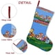 thumbnail image 5 of Los Osos del Monte Tema: Calcetines de Navidad, fino lino blanco para colgar en escaleras y chimenea, decoración navideña para el hogar, regalo de Navidad.54cm×38cm, 5 of 5