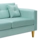 thumbnail image 4 of Sofa New Retro 3C + 2 Pouf Felpa 01 Verde Agua, 4 of 6