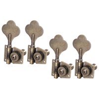 Magideal - Clavijas De Afinación De Bajo De 4 Piezas Clavijas De Afinación De Cuerda Perilla Abierta Botón De Cuerda De Guitarra Clavijas De Afinación De Ukelele 4R Bronce