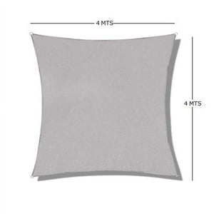 Britbox - Pack X2 Toldos Quitasol P-Uv Cuadrado 4X4 Mt Malla Gris