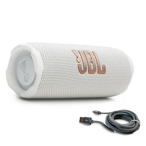 Altavoz Bluetooth Jbl Flip 7 Blanco Con Cable Trenzado Usb-C