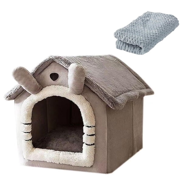 Tienda De Campaña Para Mascotas Pequeñas, Color Gris Claro, Cómoda, Cálida Y Acogedora, Para Interiores, Para Gatitos, Cueva, Tamaño M