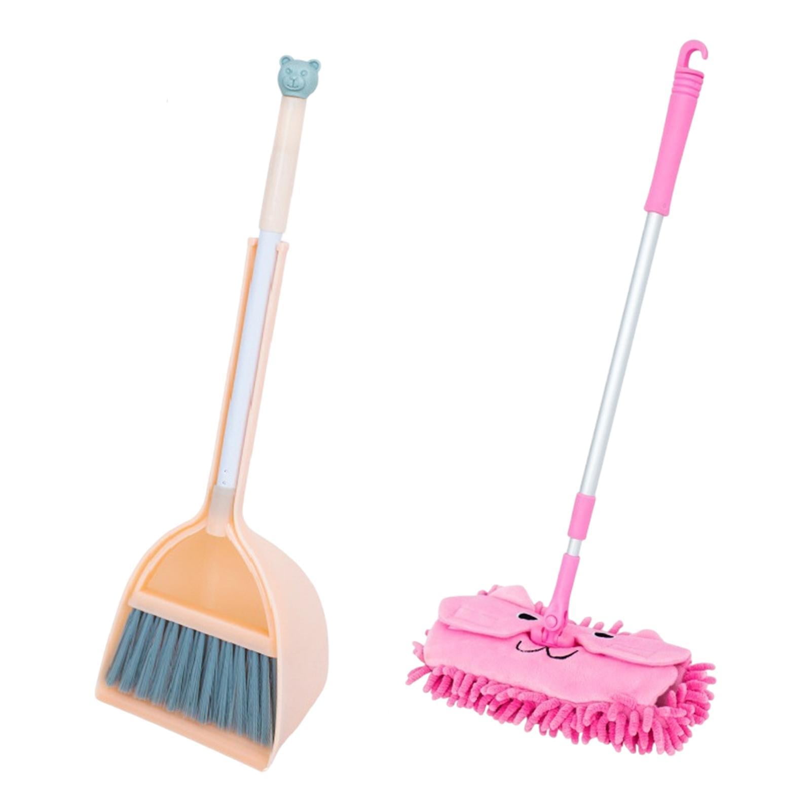 Magideal - Little Housekeeping Helper Set De Escoba Para Niños Pequeños, Juguete De Juego, Trapeador Pequeño Para Niños De Limpieza Para Niños Para Niños Preesco Naranja