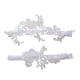 thumbnail image 2 of 2x Conjunto De Ligas De Boda, Ligas De Novia Para Fiestas, Damas De Honor, Bodas, Blanco, 2 of 5