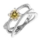 thumbnail image 1 of Anillos de Compromiso de Moissanita de 1 Quilate para Mujer Color D Claridad VVS1 Anillos de Diamante Anillos de Plata Esterlina 925 Regalos Anillos de Boda de Moissanita con Certificado, 1 of 8