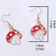 thumbnail image 2 of Pendientes MIGUO STORE únicos y creativos con forma de seta con dibujos animados (4 unidades), 2 of 8