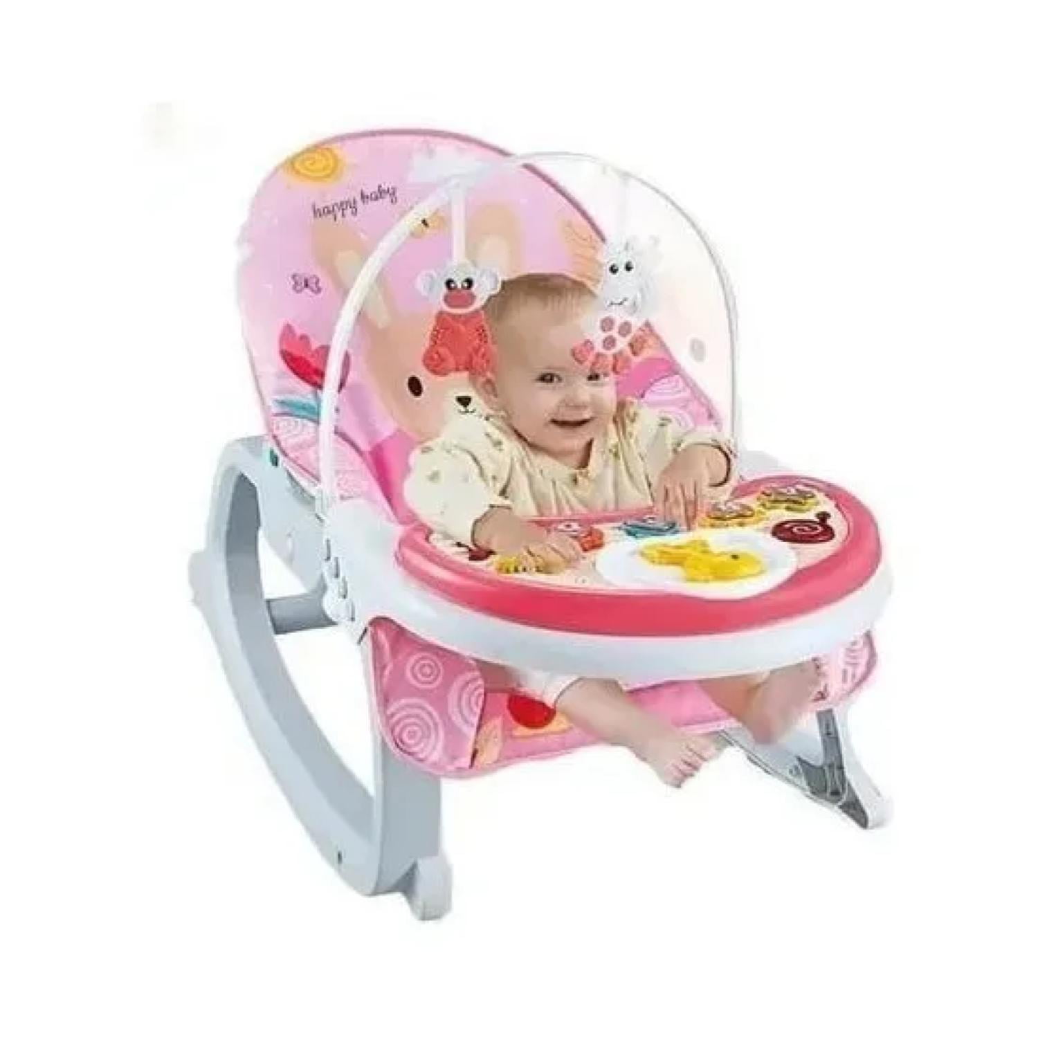 Total E-commerce - Juguete Silla Mecedora Vibra3en1 Sonidos Rosado