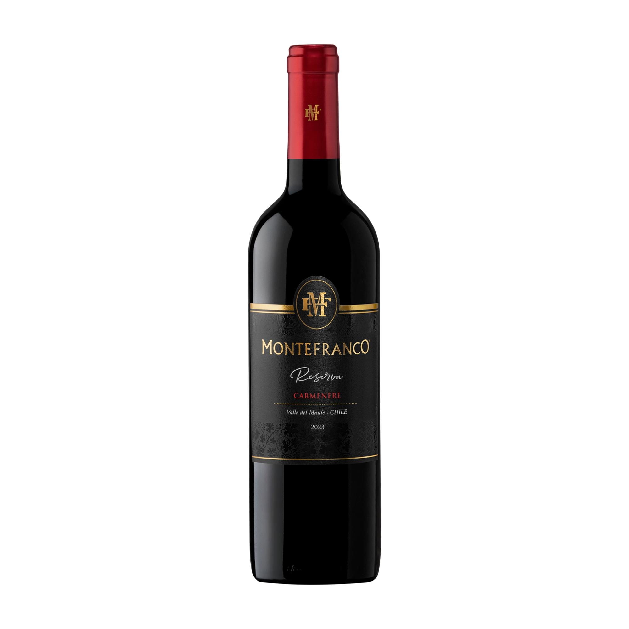 Vino Tinto Carmenere Gran Reserva 12.5° Botella 750 ml Montefranco
