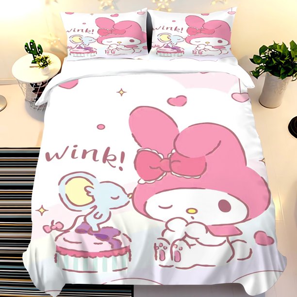 Cartoon Anime Quilt Duvet Cover Set Comforter King Size Bedding Grade A Printed Queen Twin Children