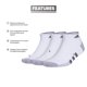 thumbnail image 2 of Calcetines adidas acolchados de corte bajo para hombre, 3 pares, blanco/gris, talla XL, 2 of 7