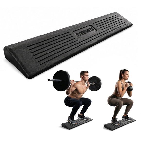 Cuña Elevador Talones Overfit 20 Grados Caucho Natural 70 cm Gym Sentadilla