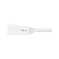 Espátula Para Hamburguesas Tramontina Profesional Con Lámina En Acero Inoxidable Y Mango De Polipropileno Blanco 8X3""