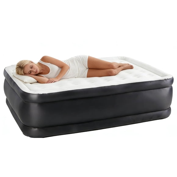 Colchón inflable Simple Deluxe tamaño Twin de 46 cm, impermeable, con bomba