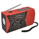 thumbnail image 2 of Linterna De Radio Meteorológica De Emergencia Con Manivela Solar Multifuncional Roja, 2 of 3