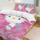 thumbnail image 2 of Hello Kitty Daisy 3 Pieces Duvet Cover Set Full Size Super Soft Fade Resistant Microfiber, 2 of 4