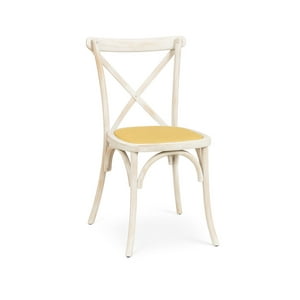 Habita2 Chile - Silla Crossback Madera Blanco Retro