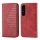 thumbnail image 2 of Funda Flip FOXDOCK para Sony Xperia 5 IV , Estilo Billetera con Diseño Rombo, Correa de Mano y Soporte, Uso Diario, 2 of 6