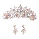 thumbnail image 2 of Tiara And Crown Elegant Jeweled Costume Diademas Para Fiesta De Cumpleaños Prom Style A Y Aretes, 2 of 5