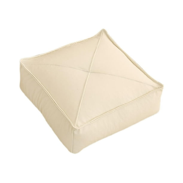 Cojín De Suelo Cuadrado Al Aire Libre Cojín De Patio Para Silla De Oficina Sala De Estar Hogar Beige