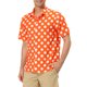 thumbnail image 4 of Camisa de Lunares de Verano para Hombre INSPIRE CHIC Regreso a Clases, Camisa de Manga Corta con Botones, L Naranja, 4 of 7