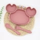 thumbnail image 3 of Baby Silicone Plate With Suction Cup, Suitable For Baby, Baby Spoon And Fork Set Suitable For Children, Baby Tableware, Children's Plate - Crab, 3 of 4