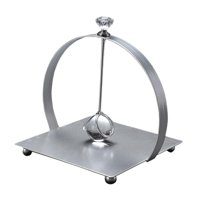 Bothyi - Servilletero De Papel Con Forma De Tarjeta De Hierro, Dispensador De Servilletas De Toalla Para Cafetería De Fiesta, Color Plateado