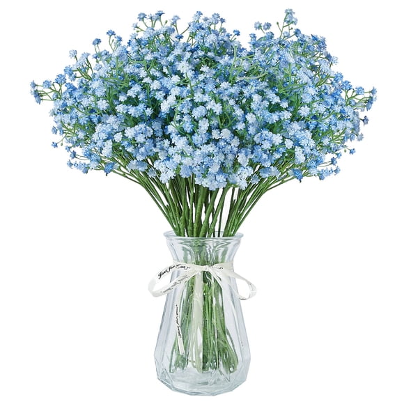 Flores artificiales LYLYFAN Babys Breath Gypsophila Blue x12