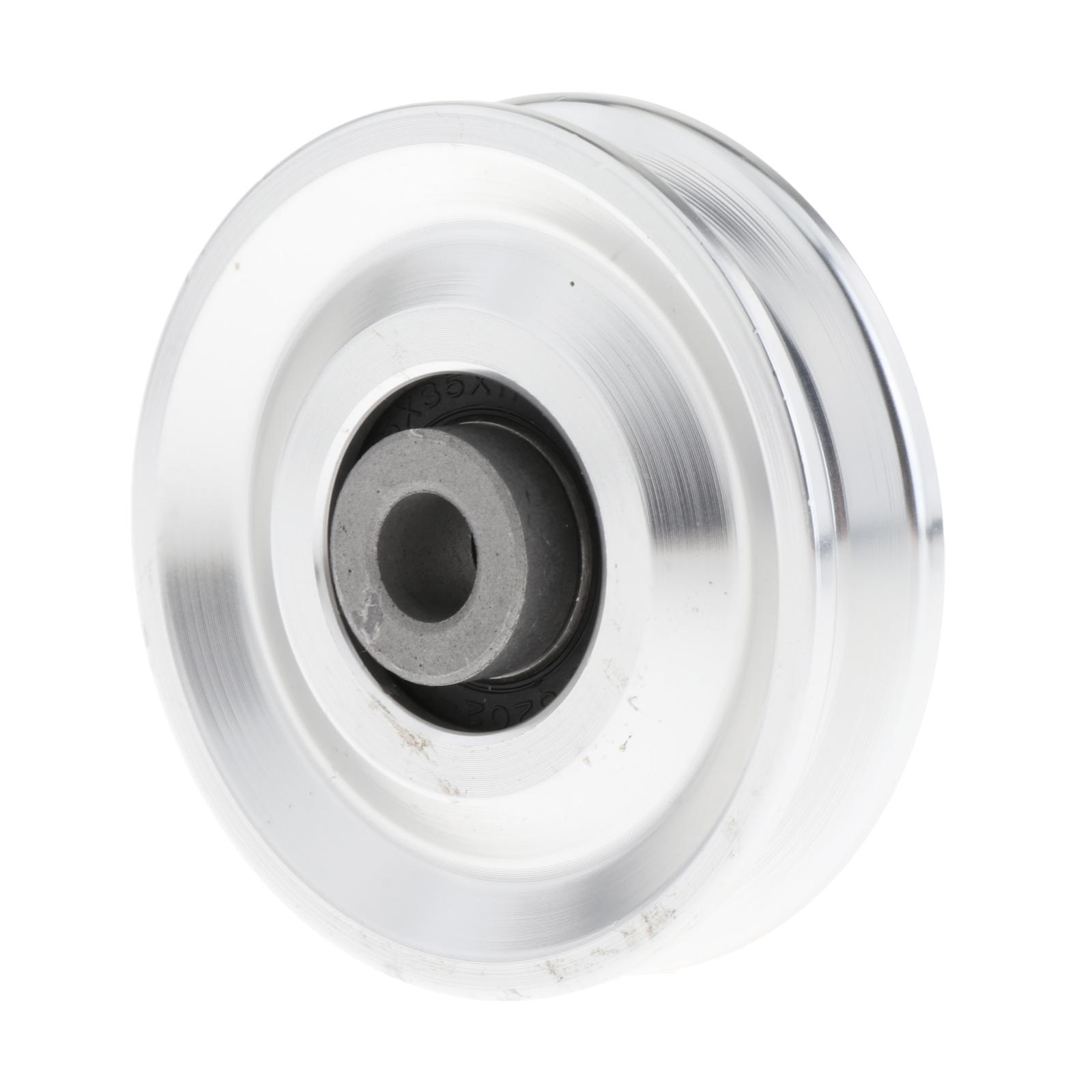 Magideal - Rodamiento Polea Rueda Accesorio De Gimnasio Universal Resistente Al Desgaste Fácil De Instalar 10 Mm De Diámetro Interior Para Ejercicio Accesorio De 70Mm Plata