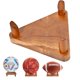 thumbnail image 1 of Soporte de Pelotas CRNHIGY de Madera con Diseño Triangular para Expositor de Mesa, 1 of 7