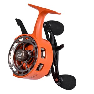 Ioensy - Carrete De Pesca En Hielo Ultraligero Equipo De Pesca En Hielo Para Agua Dulce Verano Naranja Mano Derecha
