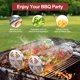 thumbnail image 4 of Canasta Giratoria Para Parrilla 2 Piezas Accesorios Para Asado Al Aire Libre Canastas De Malla De Acero Inoxidable Para Bbq Con Rociador De Aceite Para Verduras Camarones Y Regalo Para Hombres, 4 of 7