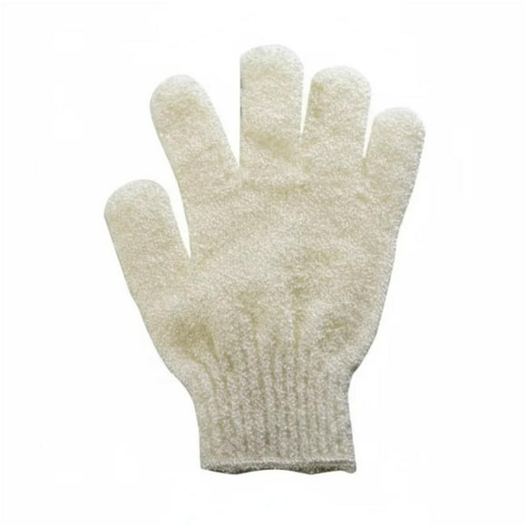 Guante De Ducha Exfoliante blanco Borrar