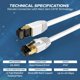 thumbnail image 3 of Cable Ethernet Cables Direct Online 30 cm Cat8 40 Gbps, 3 of 6