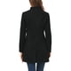 thumbnail image 3 of INSPIRE CHIC Abrigo de Mujer de Largo Medio con Cuello Alto, Abotonado, Abrigo de Invierno con Bolsillos Inclinados y Forro Completo Negro Talla S, 3 of 6