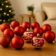 thumbnail image 2 of 20 Bambalinas Navideñas Adorno 6cm Rojo Esfera Decoración, 2 of 3