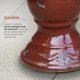 thumbnail image 4 of Bebedero para Pájaros Alpine Corporation de Cerámica Roja Vintage de 64 cm de Alto, 4 of 9