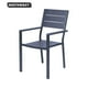 thumbnail image 4 of Silla Terraza Con Brazos Polywood Impermeable Gris Oscuro Tamaño Único, 4 of 4