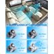 thumbnail image 5 of Ventilador clip coche LED 199 velocidades semi enfriamiento USB recargable coche trabajo, 5 of 8